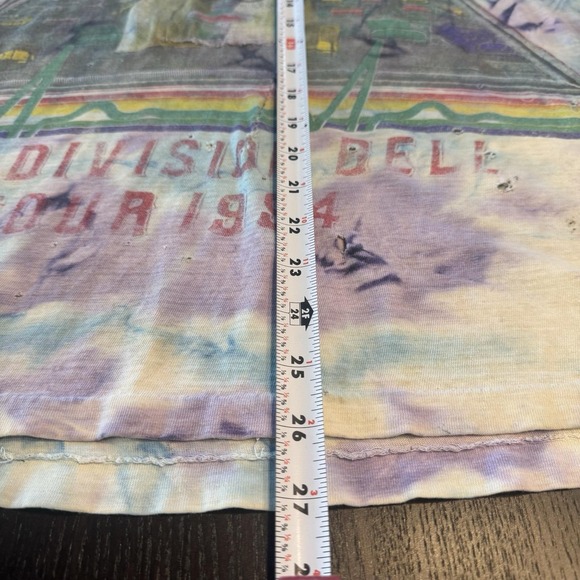 Rare 1994 Pink Floyd Division Bell Tie-Dye‎ Tour Tee Single Stitch Short Hills - Picture 5 of 11
